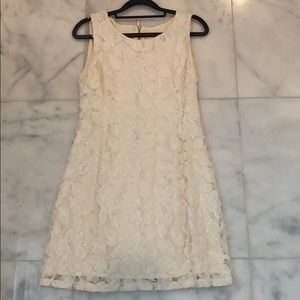 McGinn off white rosette dress